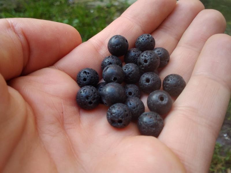 Perles en pierre de lave naturelle – Quantité sur mesure – Image 8