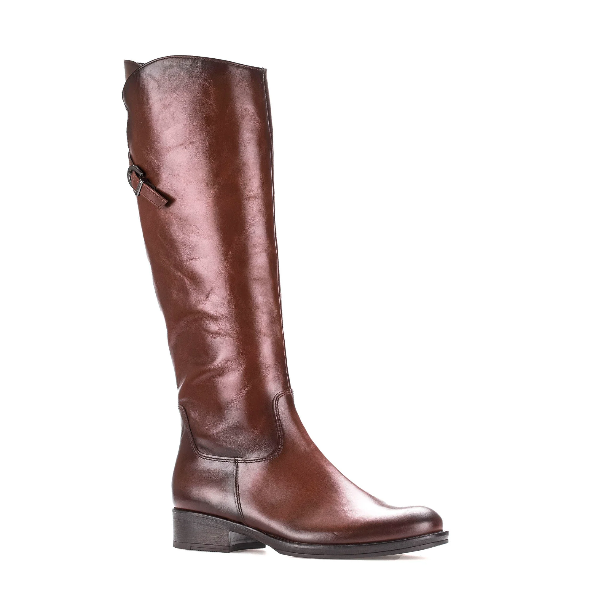 Bottes sattels en cuir lisse – Image 3