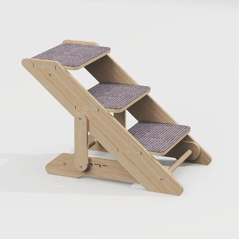 Escalier pour chats âgés ou blessés en bois – Image 4