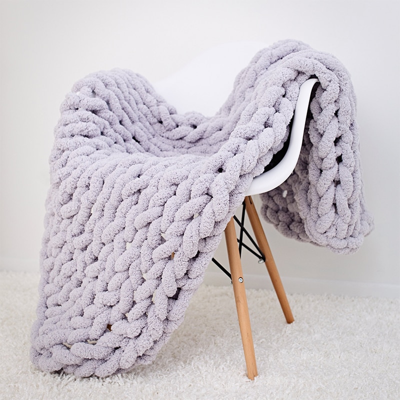 Plaid grosse maille